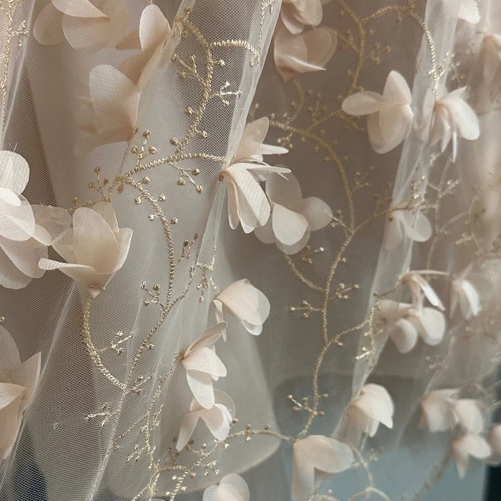 EVA FRANCO SZ 8 Elegant Floral Embellished pink/rose Skirt - Picture 8 of 9